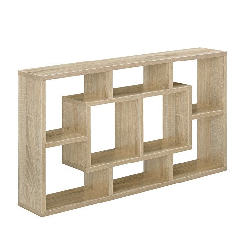 [en.casa] Design Wandregal in Eichen-Optik 85 x 47,5 x 16 cm Regal Bücherregal Hängeregal Büro von [en.casa]