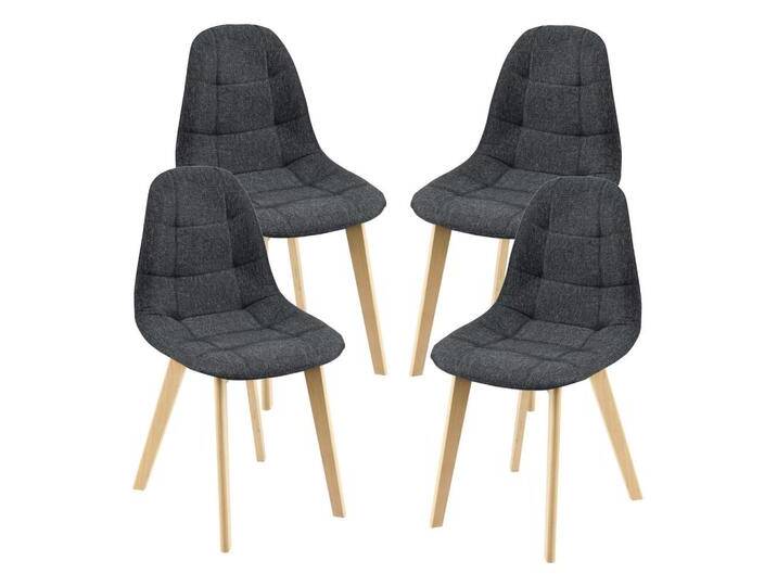 [en.casa] ESSZIMMERSTUHL, Schwarz, 53x86x47 cm, Esszimmer, Stühle, Esszimmerstühle, Vierfußstühle von [en.casa]