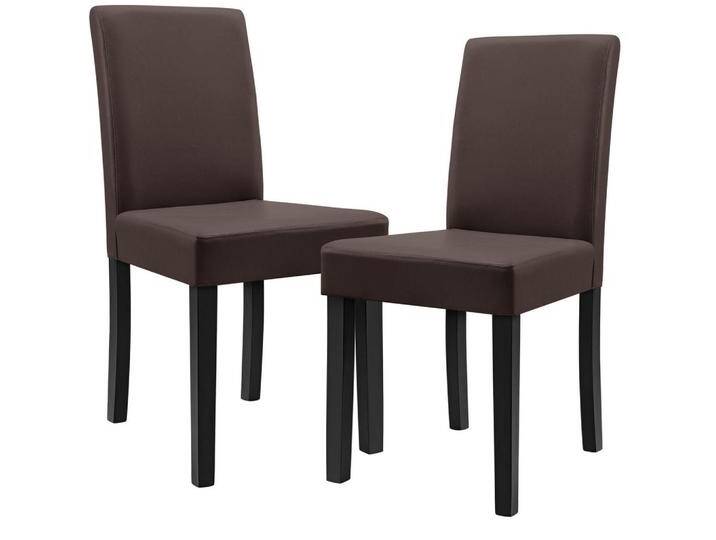 [en.casa] ESSZIMMERSTUHL-SET, Braun, Holz, 42x90x48 cm, Esszimmer, Stühle, Esszimmerstühle, Vierfußstühle von [en.casa]