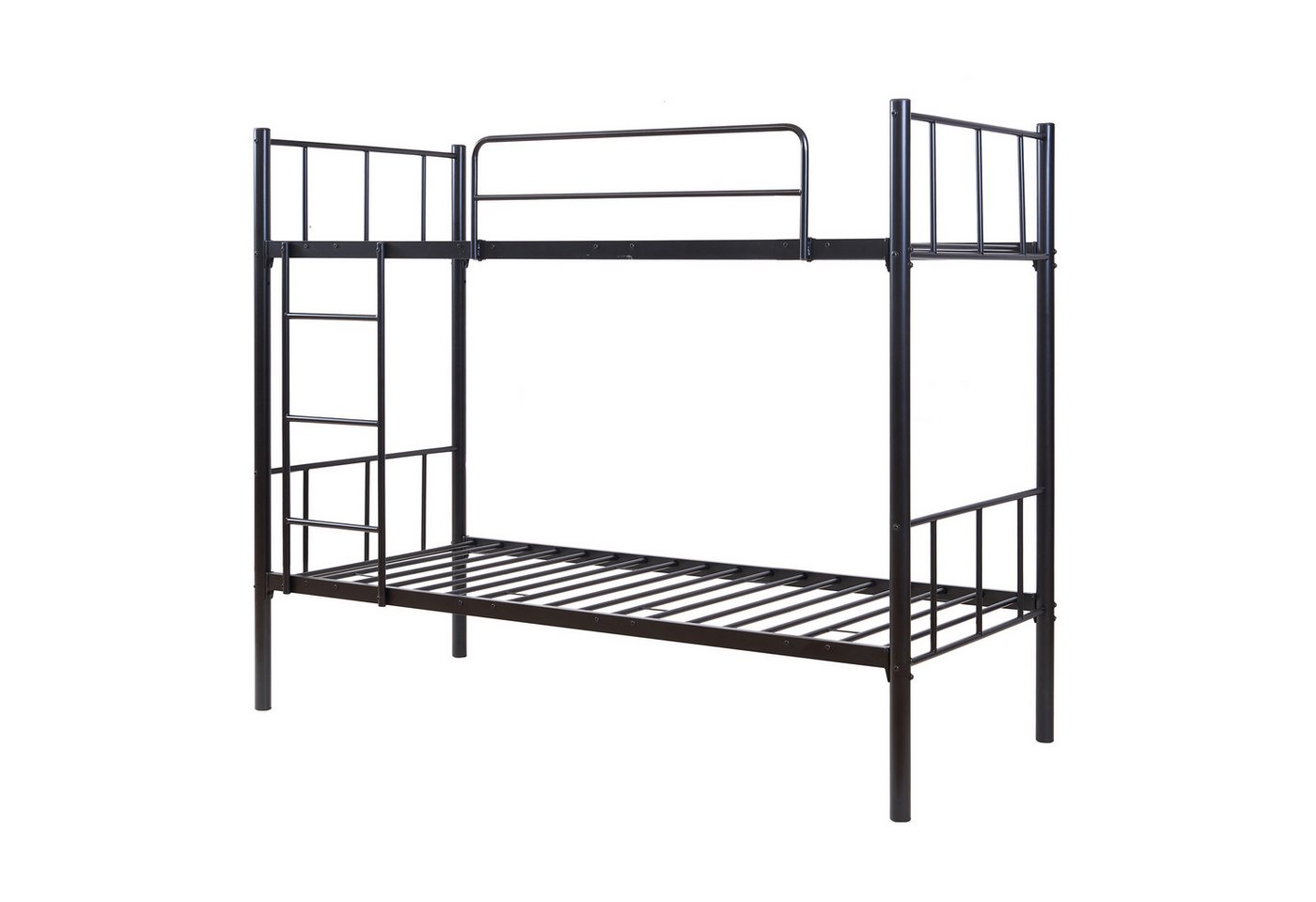 en.casa Etagenbett, »Berimma« 90 x 200 cm mit Rausfallschutz und Leiter Metall Schwarz en.casa Etagenbett, »Berimma« 90 x 200 cm mit Rausfallschutz und Leiter Metall Schwarz von en.casa
