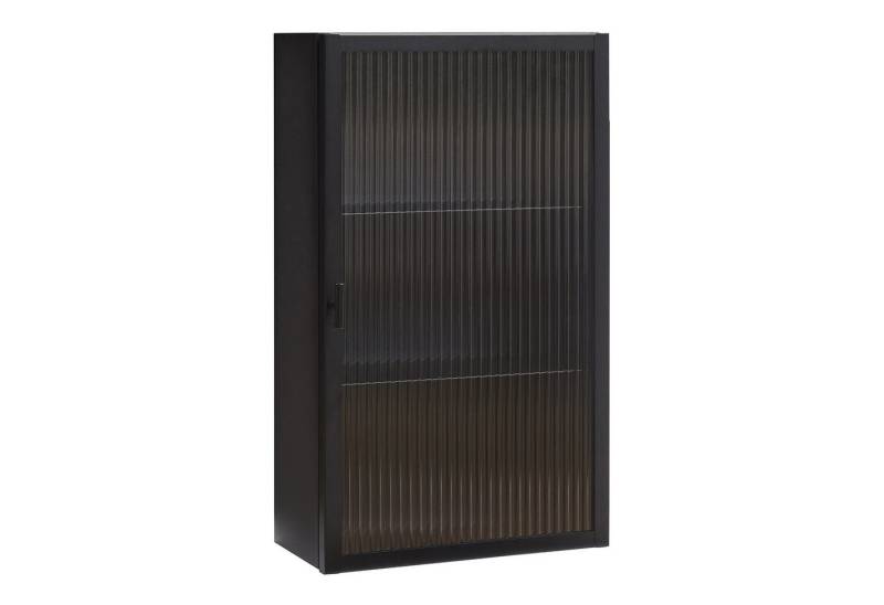 en.casa Hängeschrank »Zundert« 60 x 35 x 15 cm mit geriffelter Glastür Stahl Schwarz en.casa Hängeschrank »Zundert« 60 x 35 x 15 cm mit geriffelter Glastür Stahl Schwarz von en.casa
