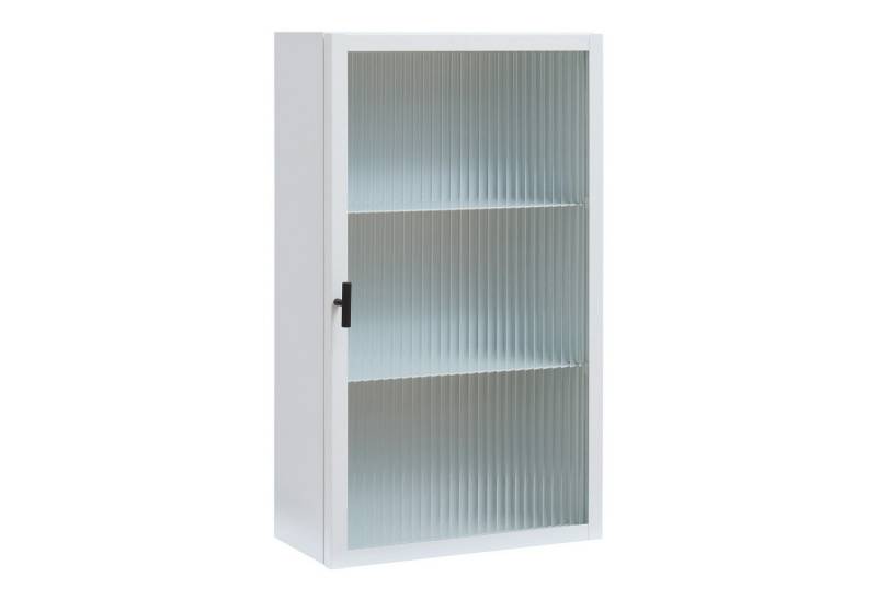 en.casa Hängeschrank »Zundert« 60 x 35 x 15 cm mit geriffelter Glastür Stahl Weiß en.casa Hängeschrank »Zundert« 60 x 35 x 15 cm mit geriffelter Glastür Stahl Weiß von en.casa