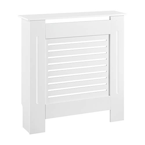[en.casa] Heizkörperverkleidung 78x19x82cm Heizungsabdeckung mit Ablage Heizkörper Hülle Weiß 78x19x82cm von [en.casa]