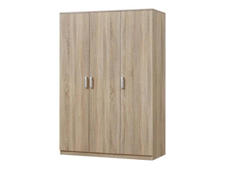 [en.casa] KLEIDERSCHRANK, Sonoma Eiche, 120x176x52 cm, Schlafzimmer, Kleiderschränke von [en.casa]
