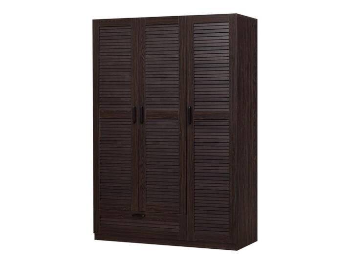 [en.casa] KLEIDERSCHRANK, Walnuss, 1 Schubladen, 120x176x52 cm, Schlafzimmer, Kleiderschränke von [en.casa]
