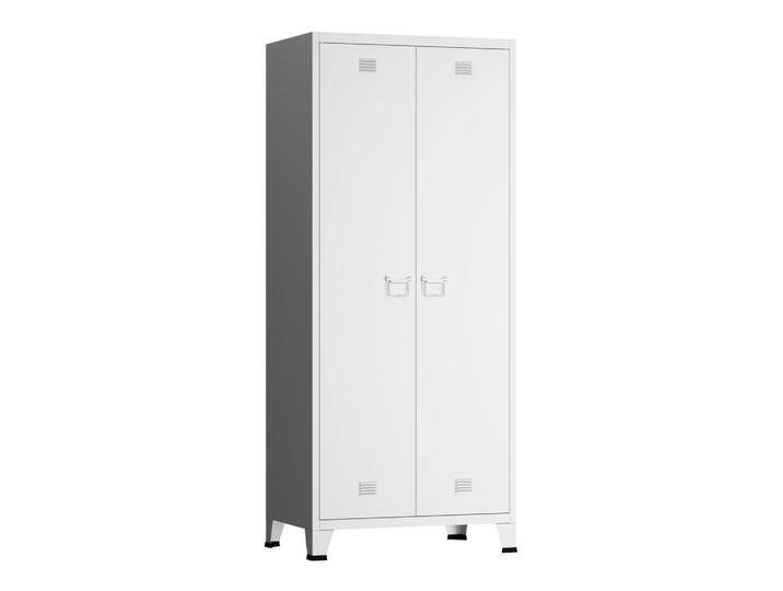 [en.casa] KLEIDERSCHRANK, Weiß, Metall, 90x180x40 cm, Schlafzimmer, Kleiderschränke von [en.casa]