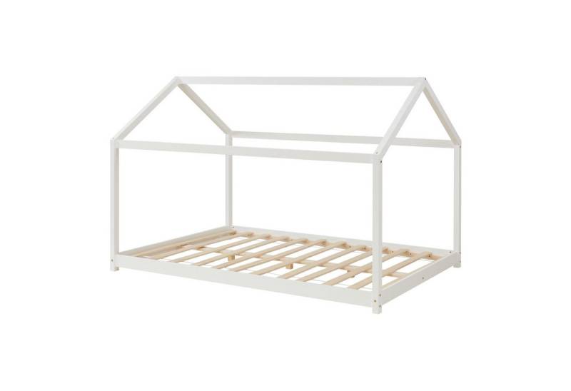 en.casa Kinderbett, »Cerro« Hausbett Kiefernholz weiß 120x200cm en.casa Kinderbett, »Cerro« Hausbett Kiefernholz weiß 120x200cm von en.casa