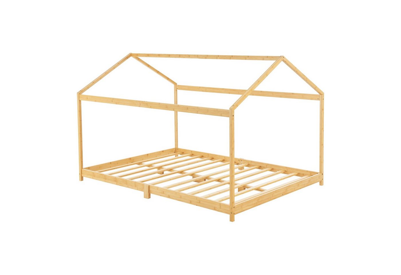 en.casa Kinderbett, »Vindafjord« Bambus Hausbett Haus-Optik Bettenhaus 120x200 cm en.casa Kinderbett, »Vindafjord« Bambus Hausbett Haus-Optik Bettenhaus 120x200 cm von en.casa