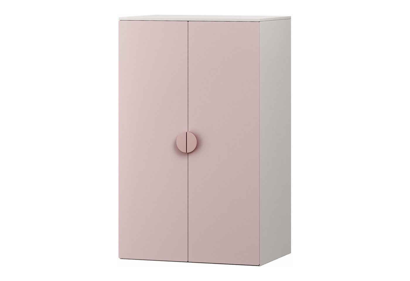en.casa Kinderkleiderschrank »Sandnes« mit 2 Türen 123 x 60 x 40 cm Weiß/Rosa en.casa Kinderkleiderschrank »Sandnes« mit 2 Türen 123 x 60 x 40 cm Weiß/Rosa von en.casa