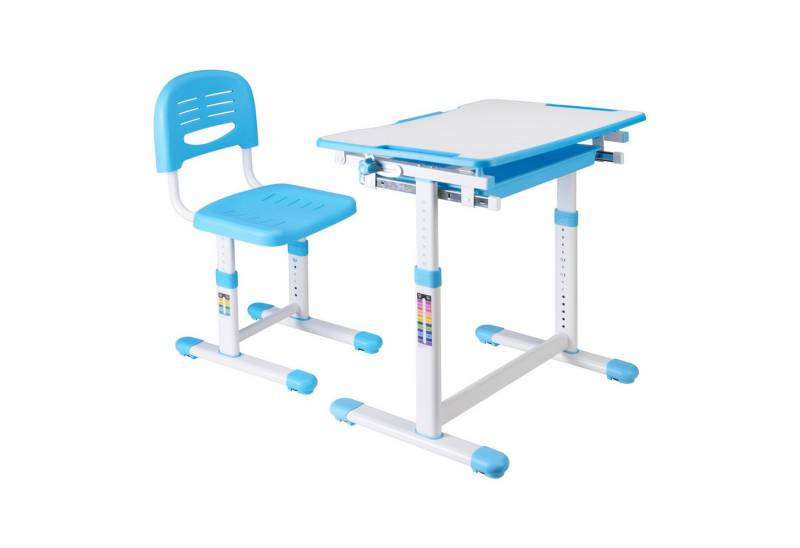 en.casa Kinderschreibtisch, Kinderschreibtischset »Sala« 2-tlg. Kindertisch mit Stuhl Blau en.casa Kinderschreibtisch, Kinderschreibtischset »Sala« 2-tlg. Kindertisch mit Stuhl Blau von en.casa