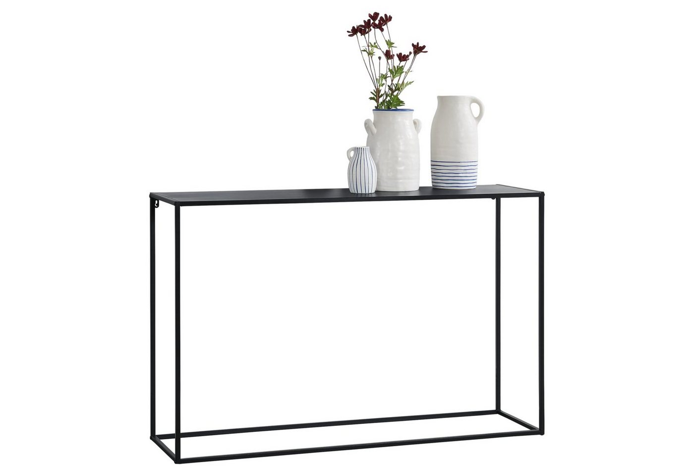 en.casa Konsolentisch, »Mandal« Flurtisch Sideboard 74x115x32 cm schwarz von en.casa