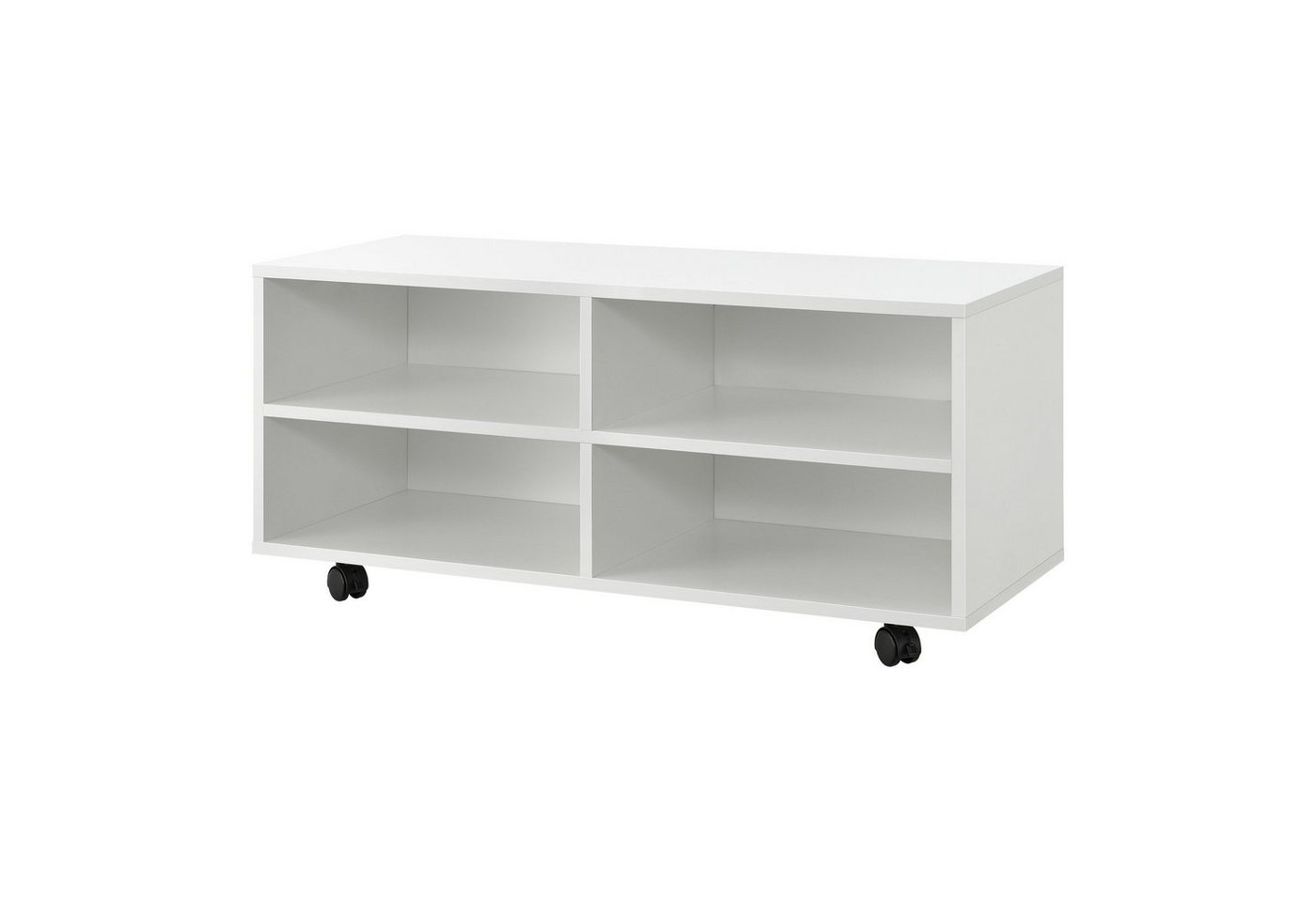 en.casa Lowboard, »Gränne« Rollbares Regal 90x35x41cm Fernsehtisch Flurtisch Weiß en.casa Lowboard, »Gränne« Rollbares Regal 90x35x41cm Fernsehtisch Flurtisch Weiß von en.casa