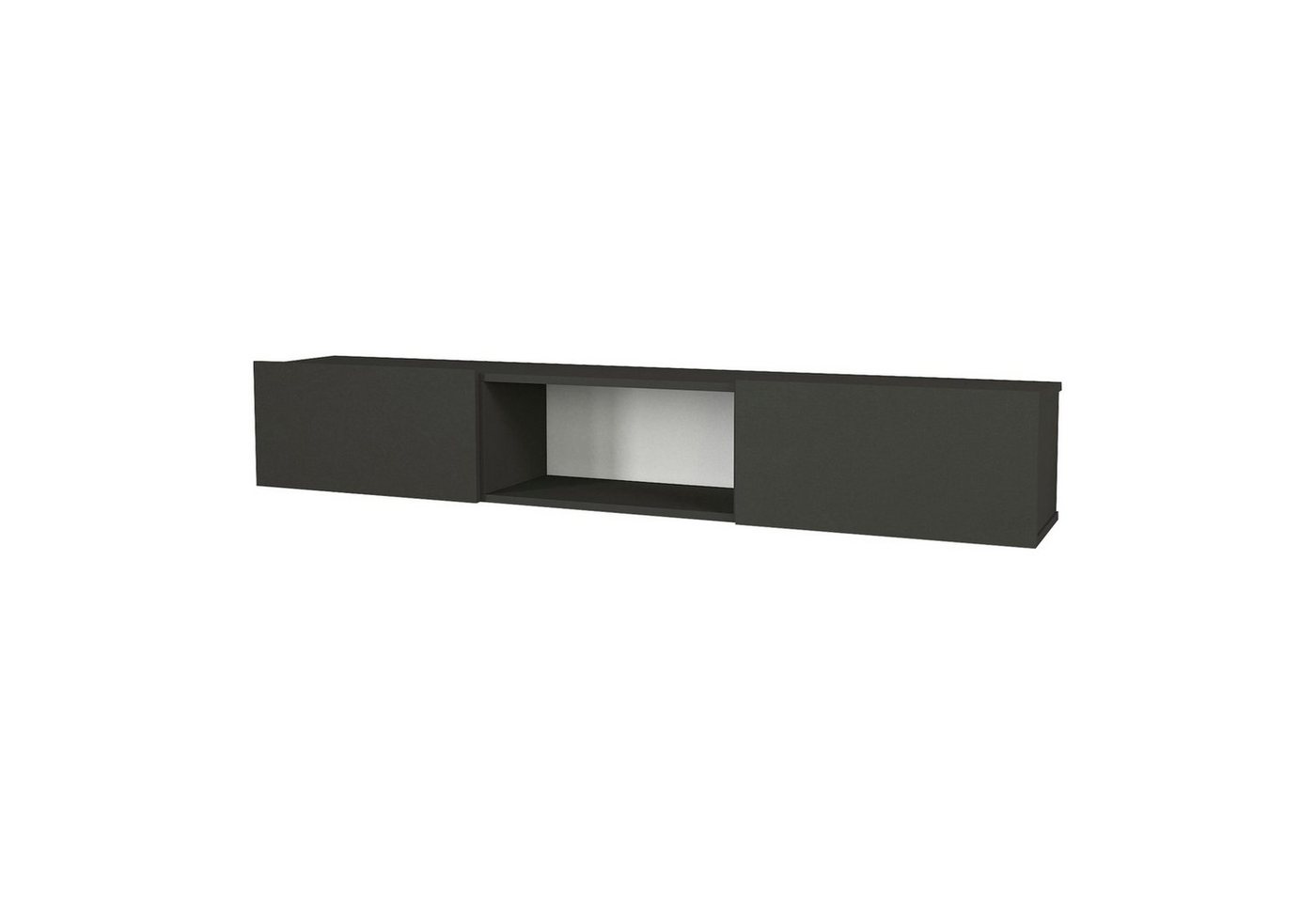 en.casa Lowboard, »Paltamo« Fernsehschrank 180x31x29,5cm Anthrazit von en.casa