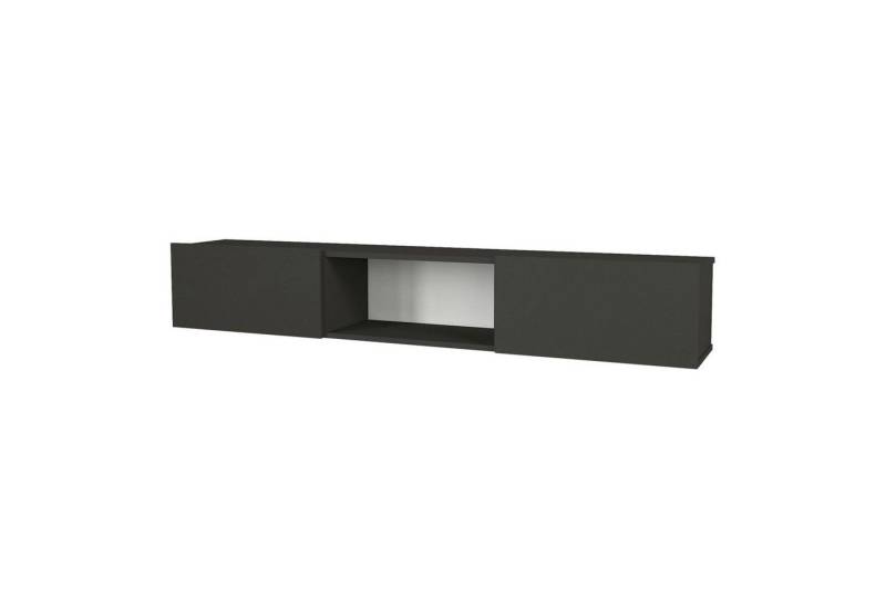 en.casa Lowboard, »Paltamo« Fernsehschrank 180x31x29,5cm Anthrazit von en.casa