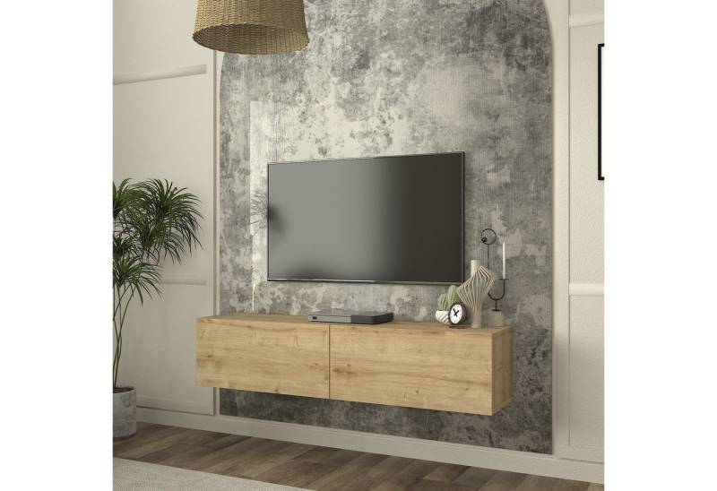 en.casa Lowboard, hängend »Nolven« mit 2 Klapptüren 135 x 32 x 30 cm Eicheoptik en.casa Lowboard, hängend »Nolven« mit 2 Klapptüren 135 x 32 x 30 cm Eicheoptik von en.casa