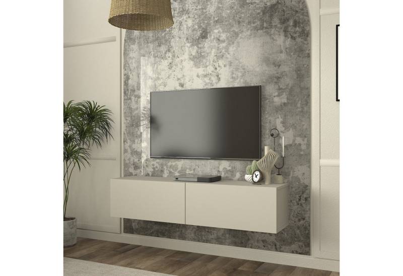 en.casa Lowboard, hängend »Nolven« mit 2 Klapptüren 135 x 32 x 30 cm Graubeige en.casa Lowboard, hängend »Nolven« mit 2 Klapptüren 135 x 32 x 30 cm Graubeige von en.casa