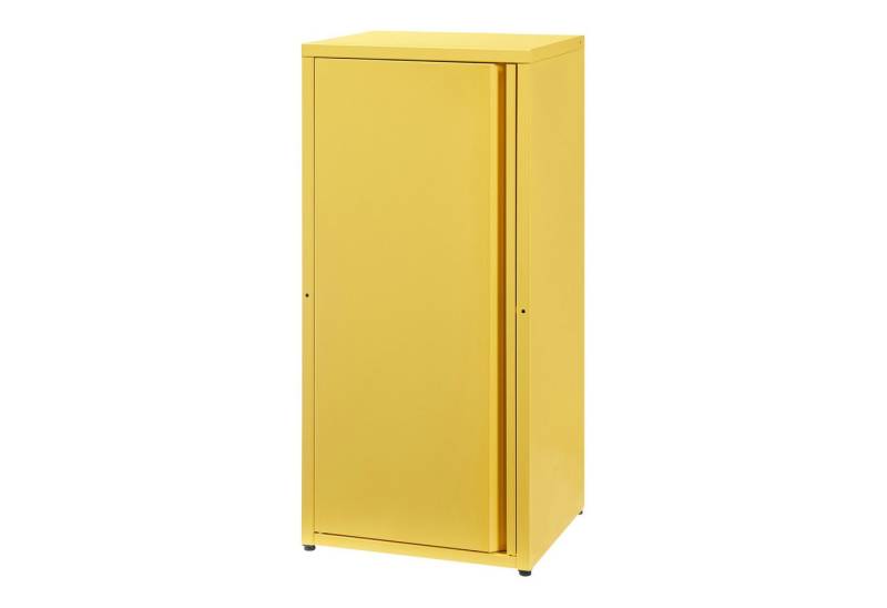 en.casa Mehrzweckschrank »Burlöv« mit 1 Tür und 2 Ablagen 88x40x35 cm Gelb von en.casa
