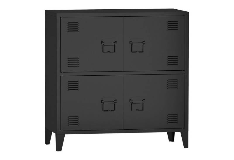 en.casa Mehrzweckschrank »Hamina« Büroschrank mit 4 Türen 80x40x82 cm Schwarz en.casa Mehrzweckschrank »Hamina« Büroschrank mit 4 Türen 80x40x82 cm Schwarz von en.casa