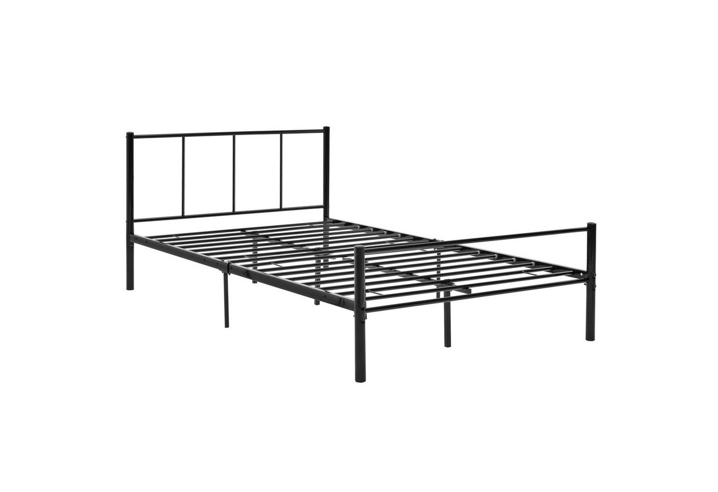 en.casa Metallbett, »Laos« 120x200 cm Schwarz Metall en.casa Metallbett, »Laos« 120x200 cm Schwarz Metall von en.casa