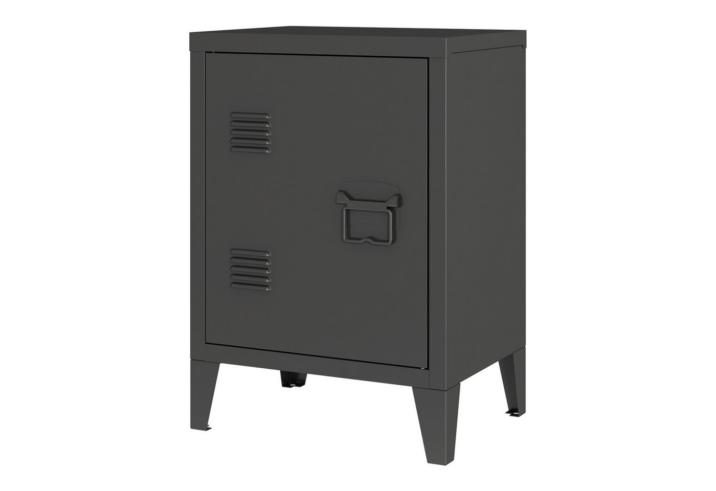 en.casa Nachtschrank »Inari« mit Türgriff rechts Stahl 57 x 40 x 30 cm Schwarz en.casa Nachtschrank »Inari« mit Türgriff rechts Stahl 57 x 40 x 30 cm Schwarz von en.casa