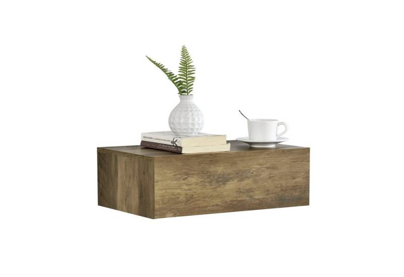 en.casa Nachtschrank »Oslo« Wandboard mit Schublade 46x30x15cm Holzfarben en.casa Nachtschrank »Oslo« Wandboard mit Schublade 46x30x15cm Holzfarben von en.casa
