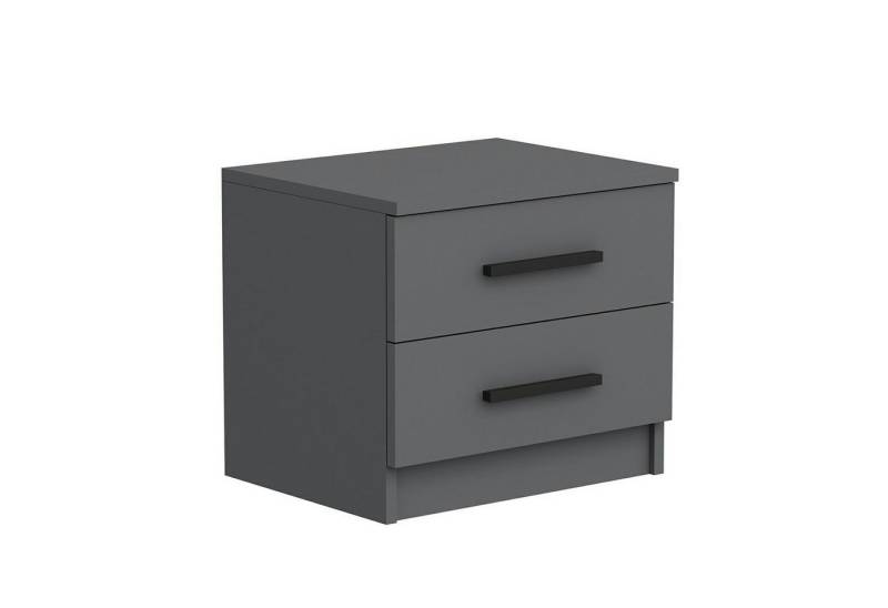 en.casa Nachttisch, »Fanø« Sideboard 2 Schubladen 47 x 50 x 40 cm Anthrazit en.casa Nachttisch, »Fanø« Sideboard 2 Schubladen 47 x 50 x 40 cm Anthrazit von en.casa