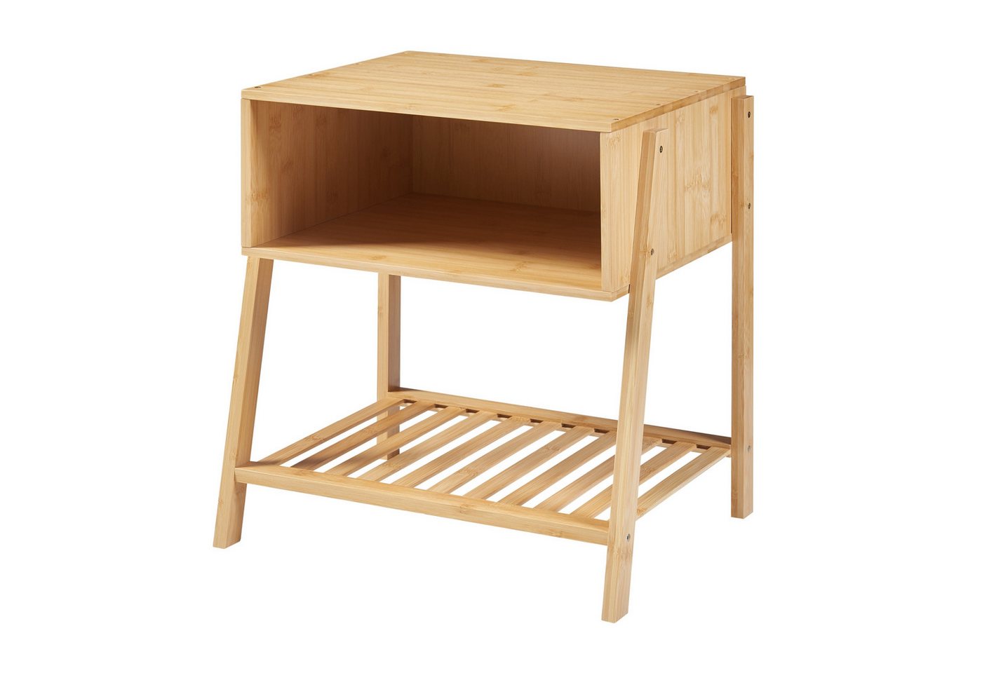 en.casa Nachttisch, »Håbo« mit einem offenen Fach 50 x 45 x 36 cm Bambus en.casa Nachttisch, »Håbo« mit einem offenen Fach 50 x 45 x 36 cm Bambus von en.casa