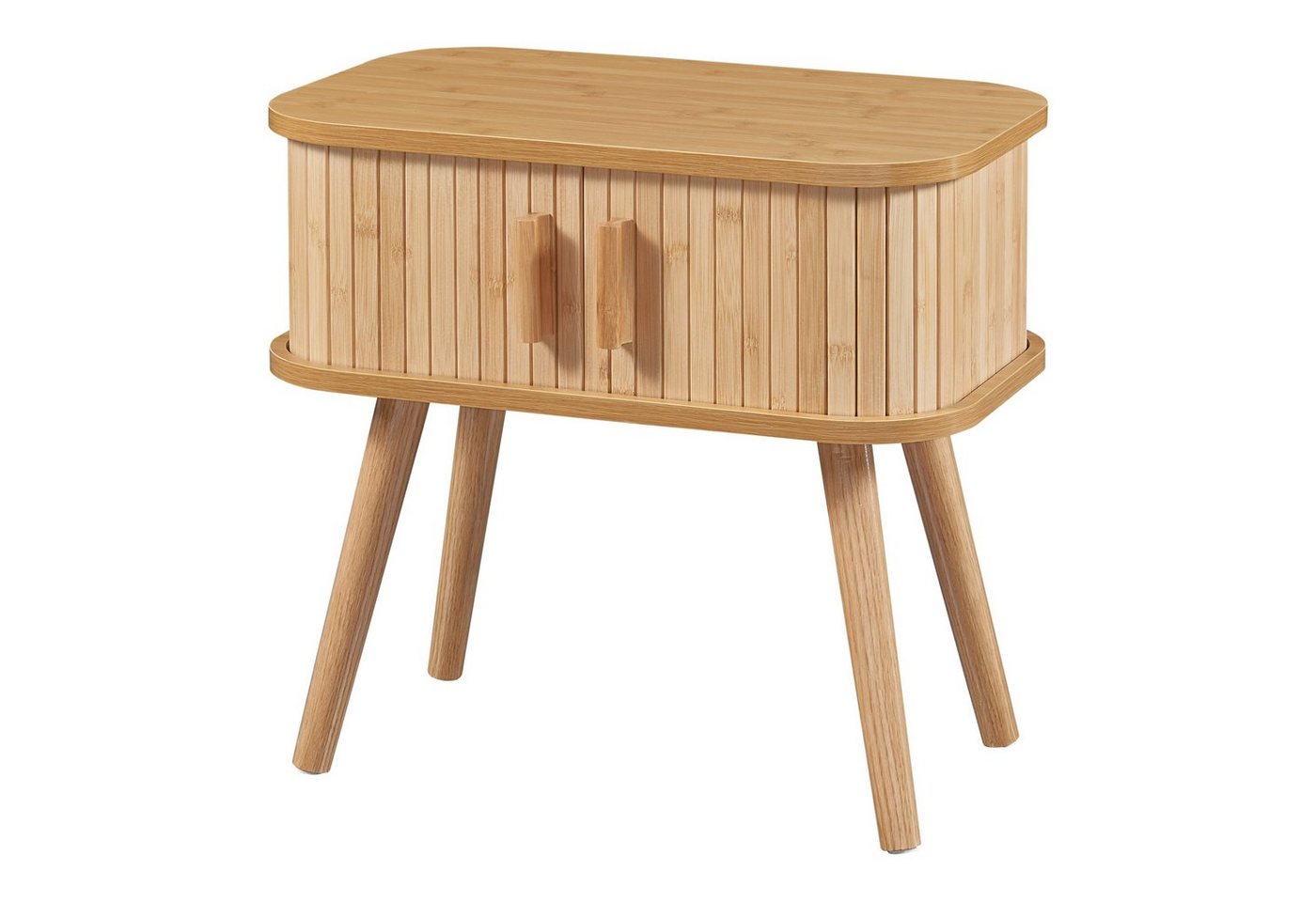 en.casa Nachttisch, »Nordkapp« mit 2 Türen 48 x 30 x 45 cm Holz Bambus en.casa Nachttisch, »Nordkapp« mit 2 Türen 48 x 30 x 45 cm Holz Bambus von en.casa