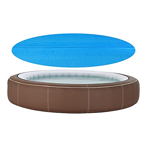 [en.casa] Poolabdeckung 244 cm Pool Cover Solar-Abdeckung Poolabdeckplane Solarplane rund blau von [en.casa]