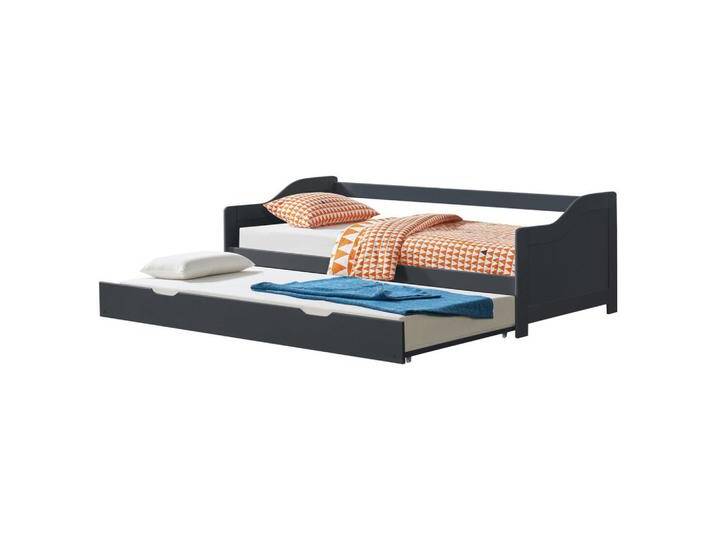 [en.casa] SOFABETT, Dunkelgrau, Holz, Kiefer, 90x200 cm, Kinder- & Jugendzimmer, Kindermöbel, Kinderbetten, Kindereinzelbetten von [en.casa]