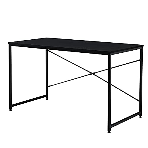 [en.casa] Schreibtisch 120x60x72cm Eiche-Optik Bürotisch Computertisch Arbeitstisch PC Tisch (Nachtschwarz) von [en.casa]