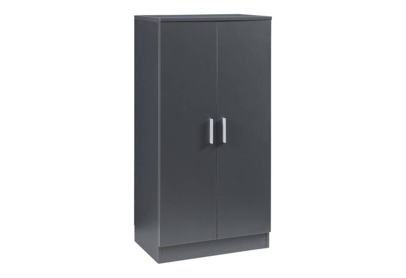 en.casa Schuhschrank »Notribontaa« mit 2 Türen 108x55x35 cm 14 Paar Schuhe Anthrazit von en.casa