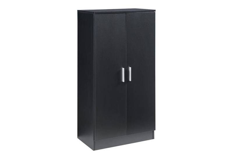 en.casa Schuhschrank »Notribontaa« mit 2 Türen 108x55x35 cm 14 Paar Schuhe Schwarz von en.casa