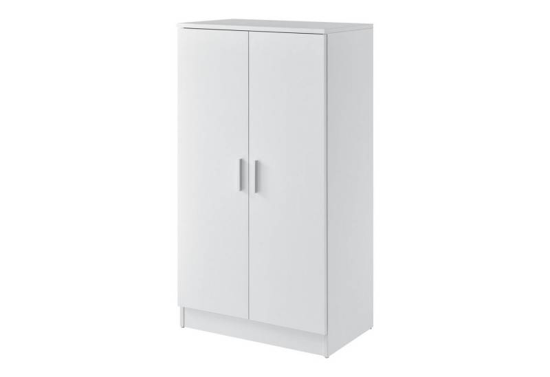 en.casa Schuhschrank »Notribontaa« mit 2 Türen 108x55x35 cm 14 Paar Schuhe Weiß von en.casa