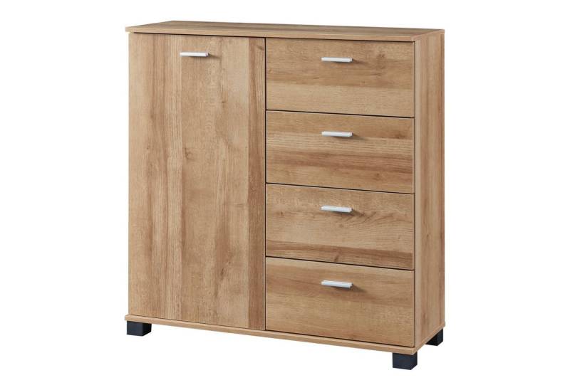 en.casa Sideboard, »Döbritz« 84x80x28cm Eiche von en.casa