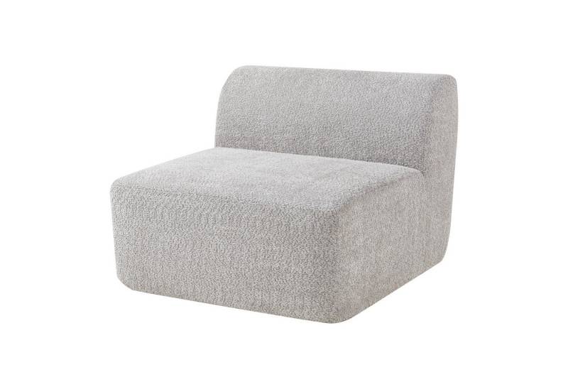 en.casa Sofaelement, »Hurvas« Sofa-Modul Mittelelement Bouclé Grau von en.casa