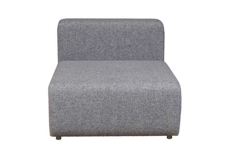en.casa Sofaelement, »Suldal« Sofa-Modul Mittelelement Textil Grau von en.casa