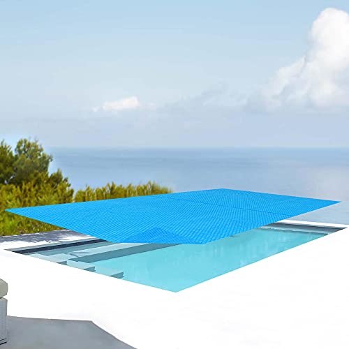 [en.casa] Solar Poolabdeckung Ferrarno Abdeckplane für Pool eckig 549 x 274 cm Solarplane aus PE für Schwimmbad selbstschwimmend Solarfolie Blau von [en.casa]