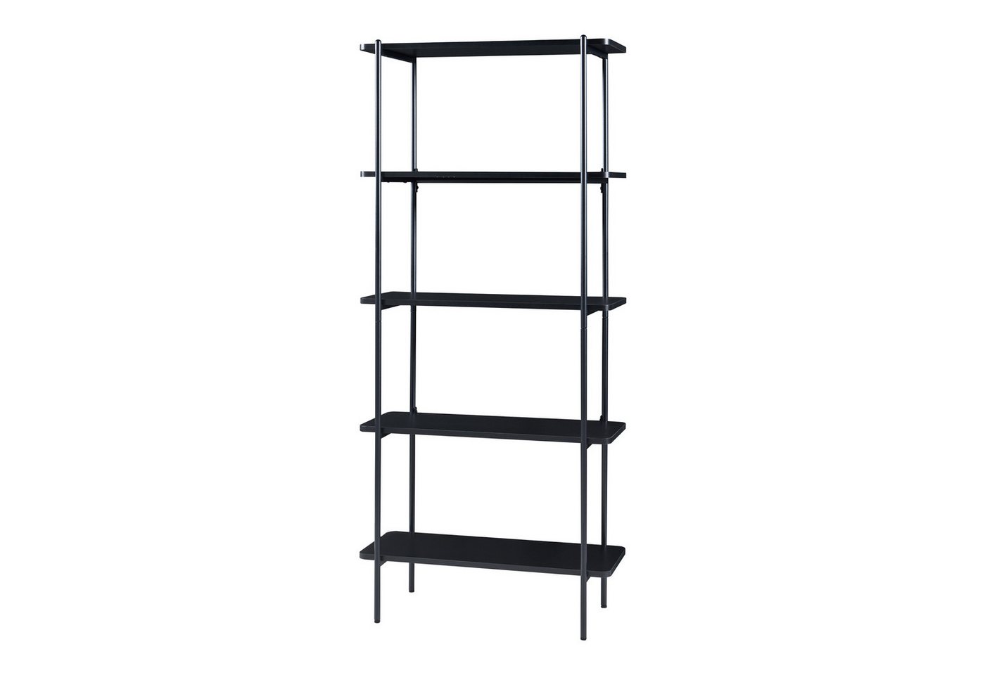 en.casa Standregal, »Samnanger« mit 5 Ablagen 180 x 80 x 34 cm Schwarz en.casa Standregal, »Samnanger« mit 5 Ablagen 180 x 80 x 34 cm Schwarz von en.casa