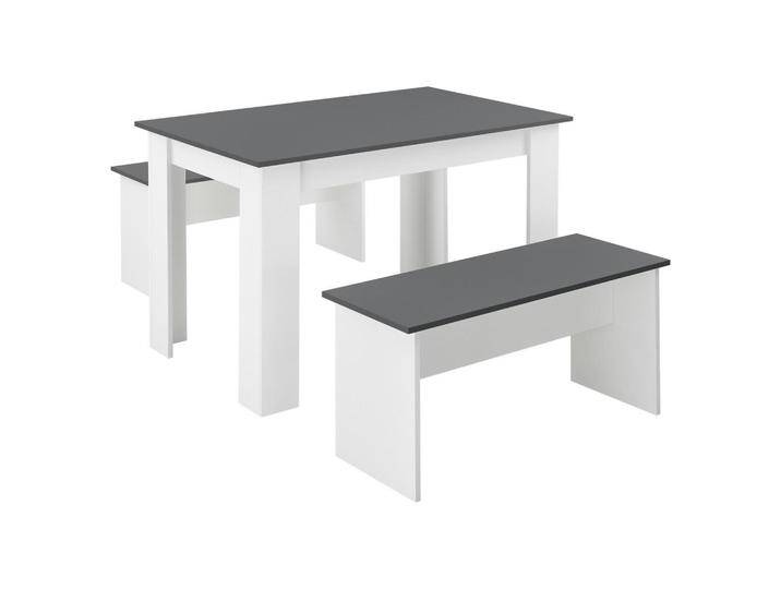 [en.casa] TISCHGRUPPE, Mehrfarbig, 4-Sitzer, Rechteckig, 110x73x70 cm, Esszimmer, Bänke, Tisch- & Eckbankgruppen von [en.casa]
