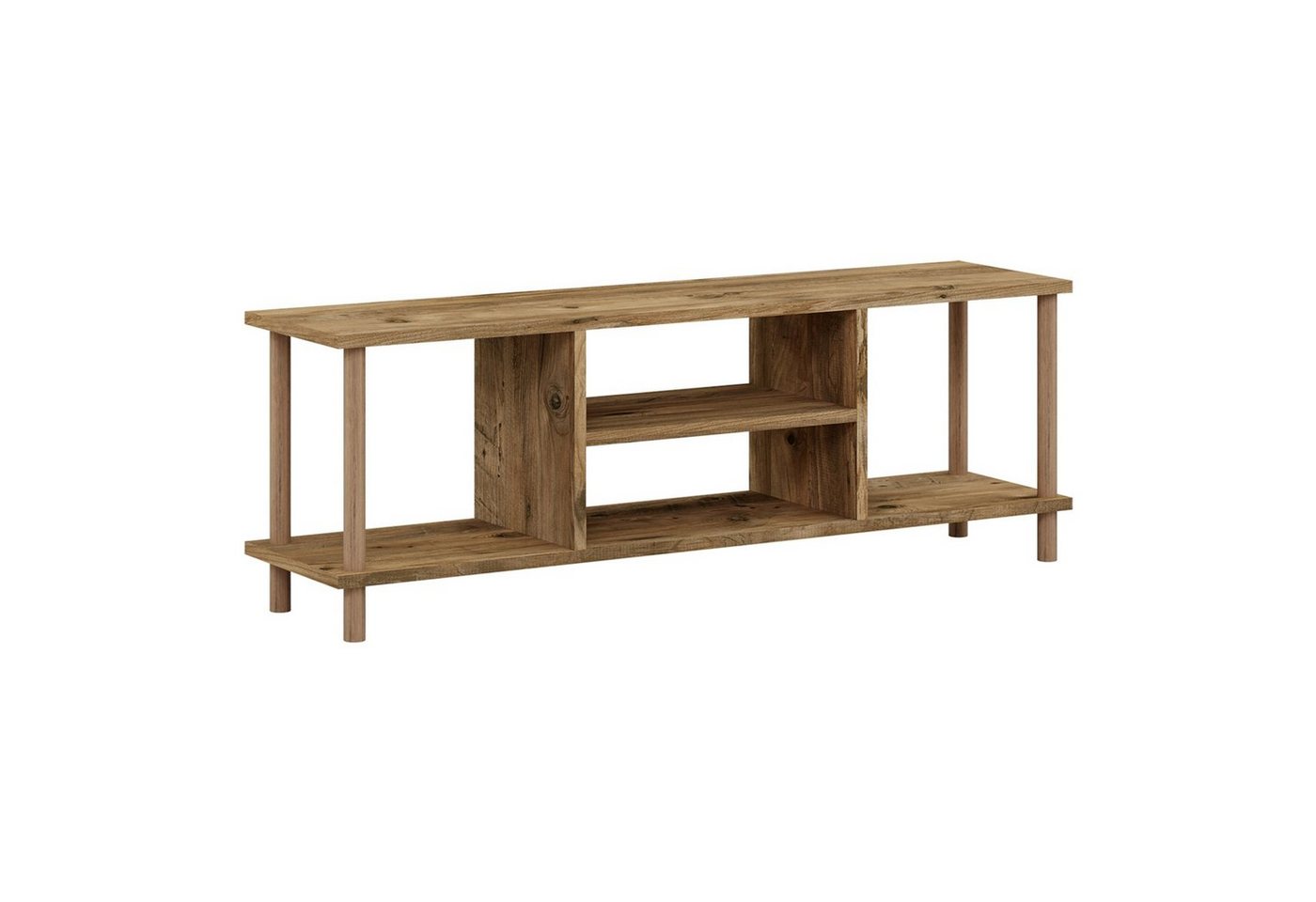 en.casa TV-Schrank Ærøskøbing TV Board 43x120x29cm Holzoptik von en.casa