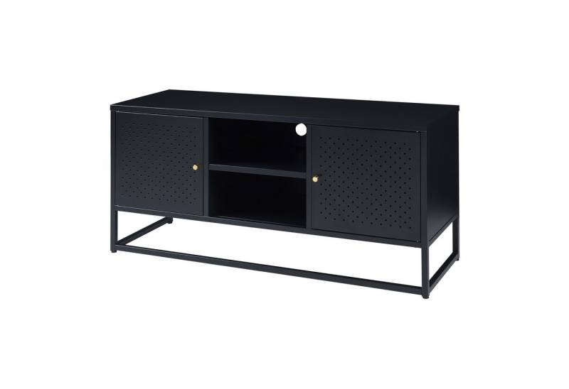 en.casa TV-Schrank »Janakkala« mit 2 Türen Stahl 120 x 40 x 55 cm Schwarz von en.casa