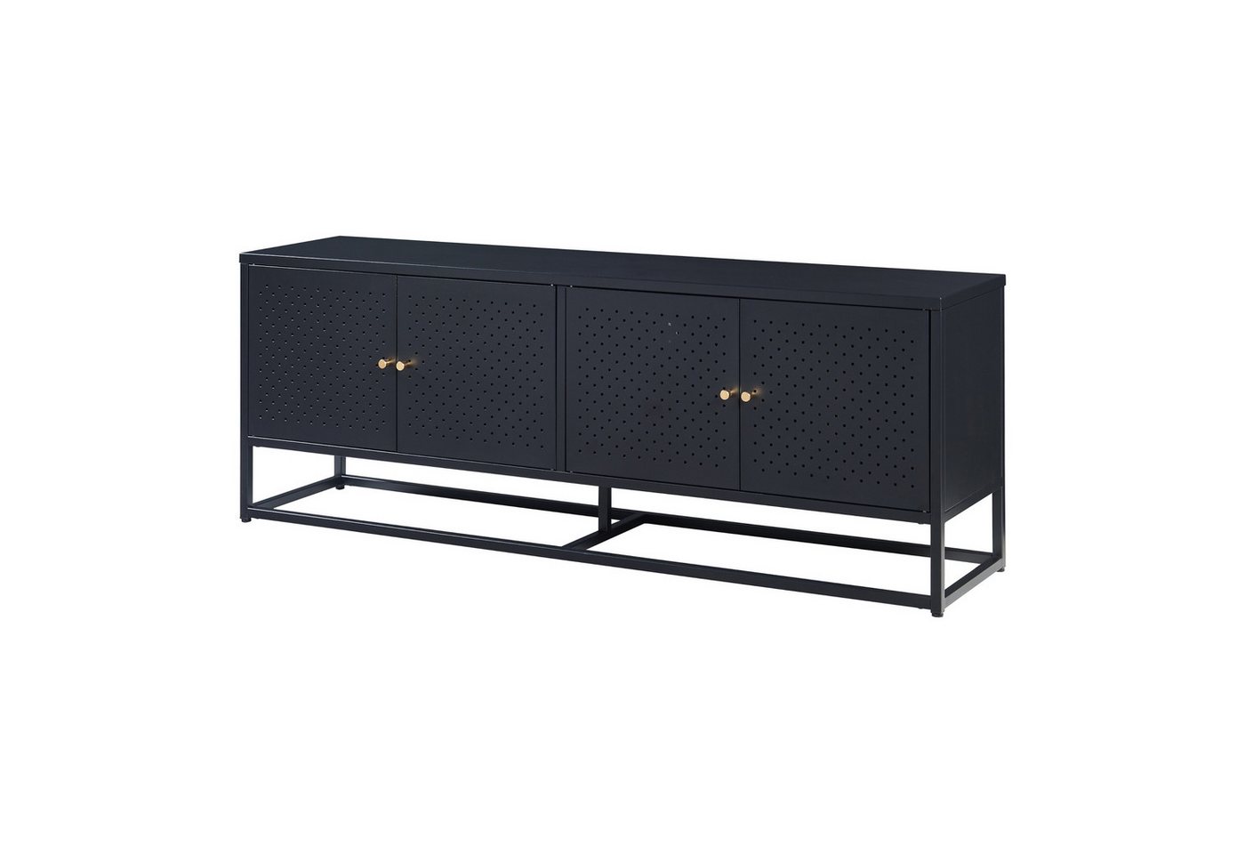 en.casa TV-Schrank »Janakkala« mit 4 Türen Stahl 153 x 35 x 55 cm Schwarz en.casa TV-Schrank »Janakkala« mit 4 Türen Stahl 153 x 35 x 55 cm Schwarz von en.casa