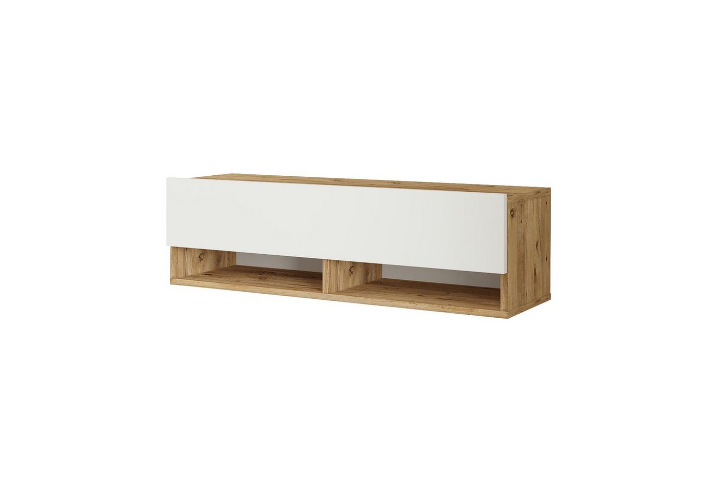 en.casa TV-Schrank »Laitila« TV Hängeboard 100x31,5x29,5cm Eiche rustikal/Weiß von en.casa