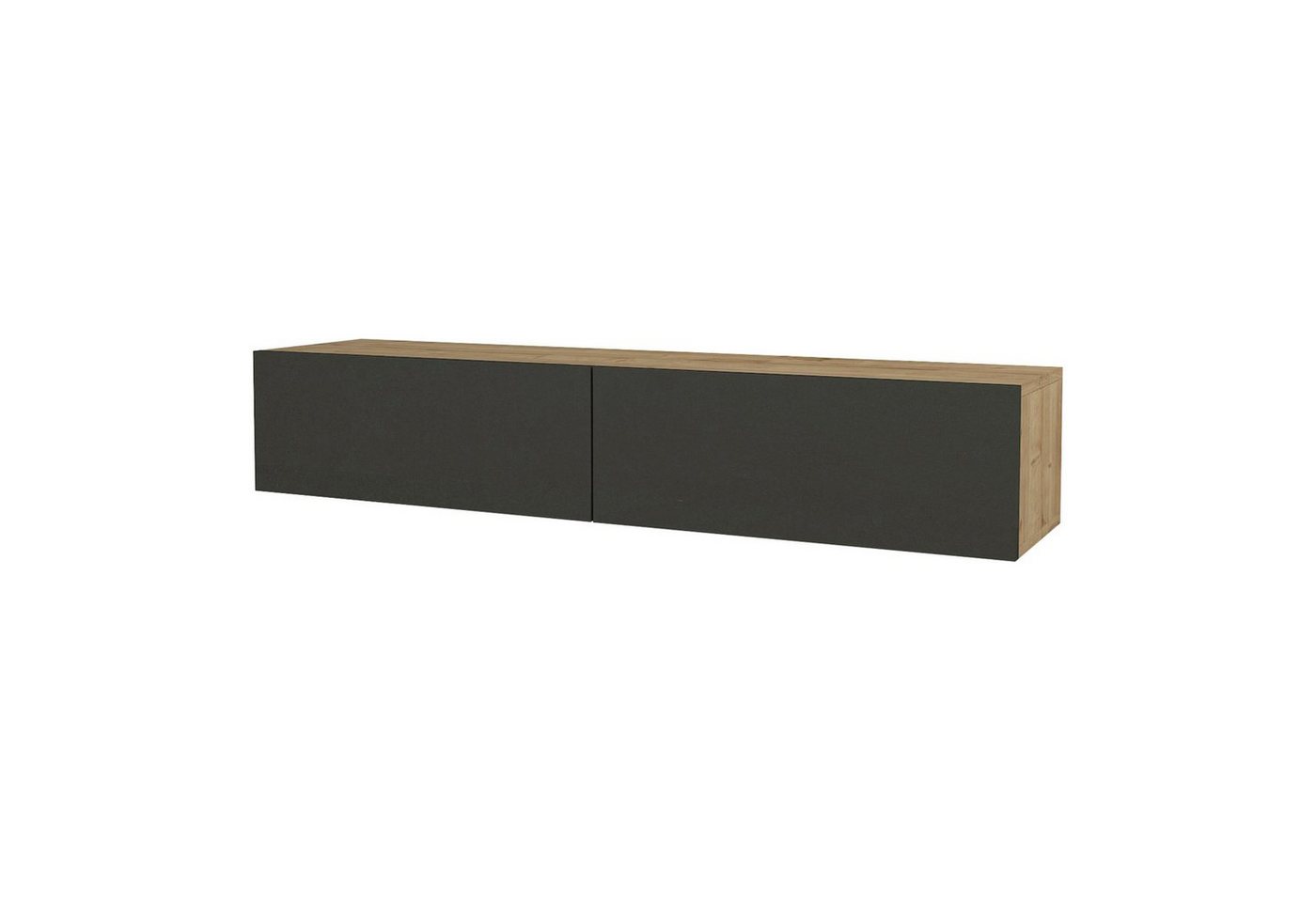 en.casa TV-Schrank »Toivakka« Fernsehschrank 135x31x25cm Eiche-Optik/Anthrazit von en.casa