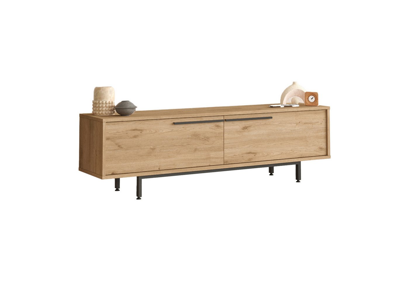 en.casa TV-Schrank »Urejovle« mit 2 Türen 160 x 36 x 45 cm Eichenoptik en.casa TV-Schrank »Urejovle« mit 2 Türen 160 x 36 x 45 cm Eichenoptik von en.casa