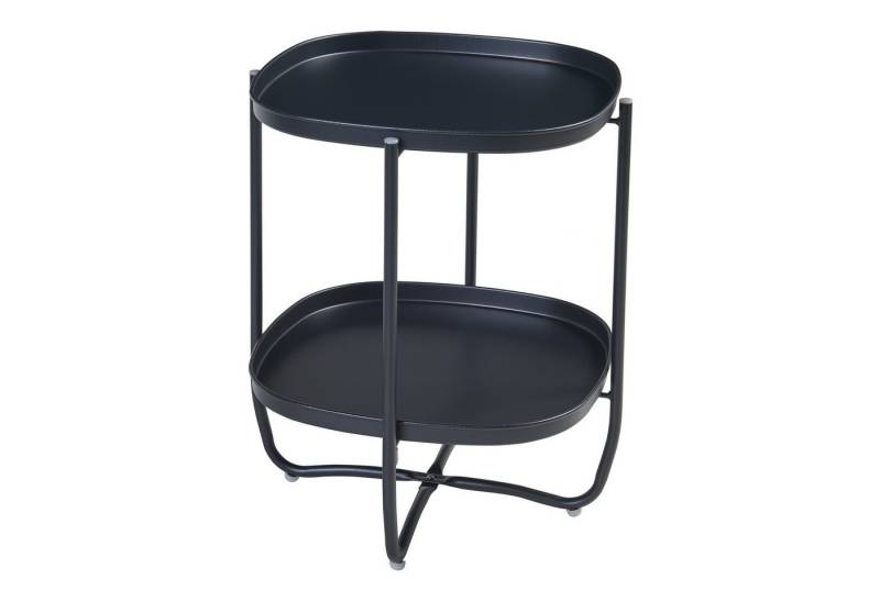 en.casa Tabletttisch, »Sandefjord« quadratisch 57.5 x 46 x 46 cm Schwarz von en.casa