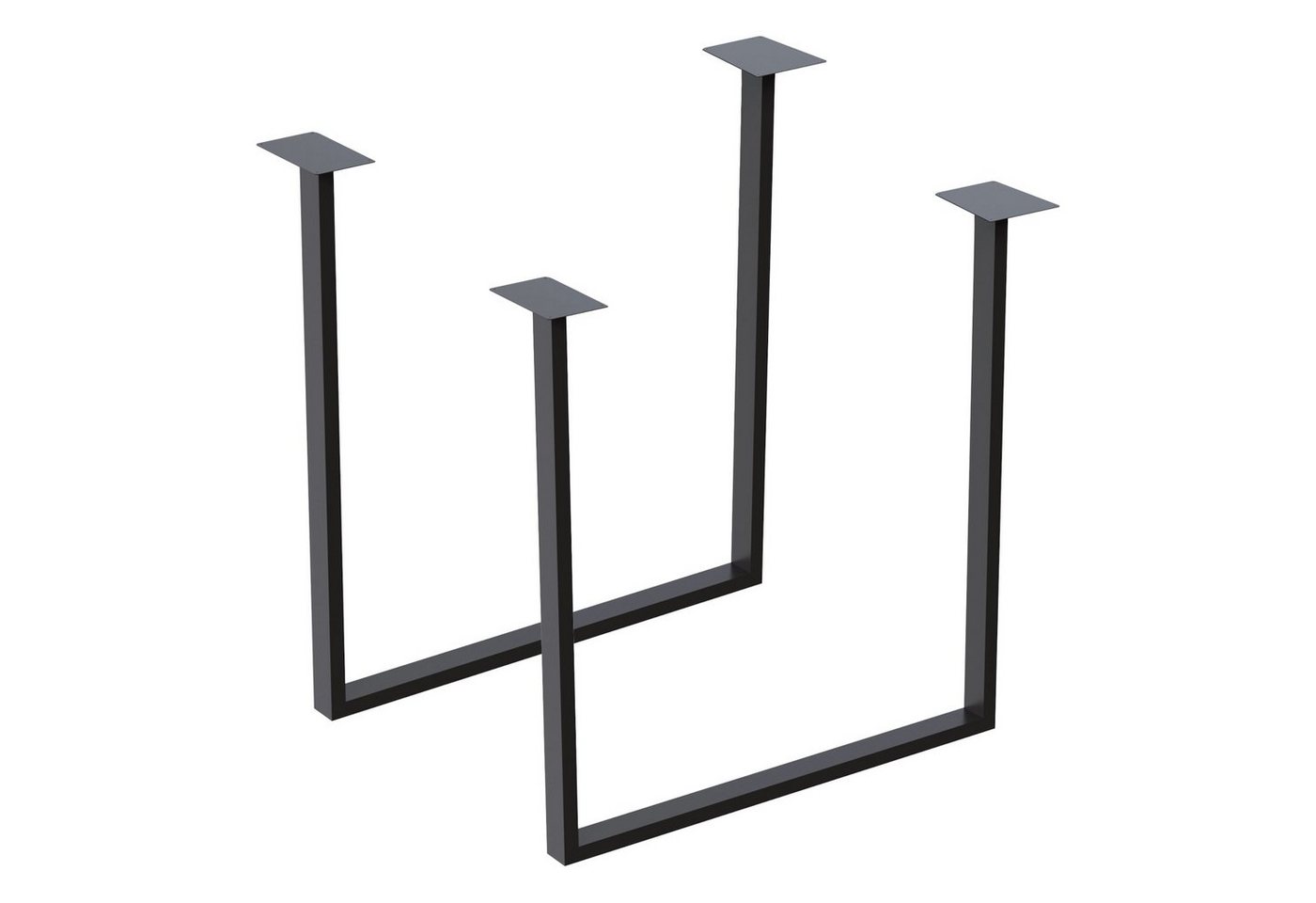 en.casa Tischgestell, »Holsted« Tischkufen 2er Set Stahl 70 x 57 cm Schwarz, matt en.casa Tischgestell, »Holsted« Tischkufen 2er Set Stahl 70 x 57 cm Schwarz, matt von en.casa