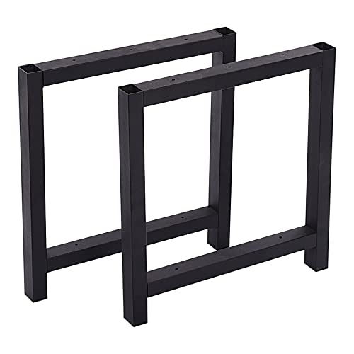 [en.casa] Tischgestell Møn Tischkufen im 2er Set für Couchtischen Tischbeine 43 x 45 cm Möbelfüße aus Stahl Schwarz von [en.casa]