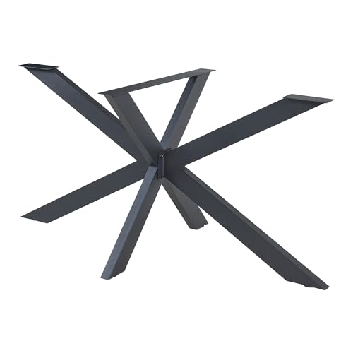 [en.casa] Tischbeine Oberau Tischgestell Metall für Esstisch Schreibtisch 120 x 68 x 71 cm Tischfüße Spider Tischuntergestell Schwarz von [en.casa]